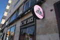 Danish brande name in business Joe & the juice cafe chain in Copenhagen Denmak