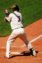 Joe Mauer batting for the Minnesota Twins Royalty Free Stock Photo