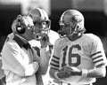 Joe Montana and Bill Walsh Royalty Free Stock Photo