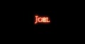 Joel written with fire. Loop