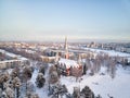 Joensuu  Evangelical Lutheran Church. Royalty Free Stock Photo