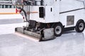 Ice resurfacer to clean and smooth the surface of a sheet of ice rink