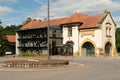 The Joeuf media library in Meurthe et Moselle water tower of the city of Joeuf in Meurthe et Moselle