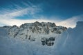 Jof di Montasio mount in winter Royalty Free Stock Photo