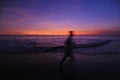 Jogger in sunset Royalty Free Stock Photo