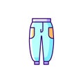 Joggers blue RGB color icon