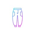 Joggers gradient linear vector icon