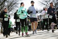 Joggers, South Boston, St. Patrick's Day Road Race, South Boston, Massachusetts, USA