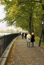 Joggers and walkers Royalty Free Stock Photo