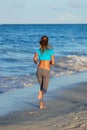 Jogging at beach