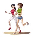 Jogging girls