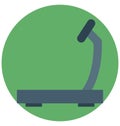 Jogging machine, stationary bicycle, Isolated Vector icon that can be easily modified or edit
