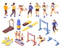 Jogging Running Fitness Icons