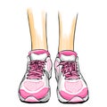Jogging running shoes, sneakers Royalty Free Stock Photo