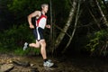 Jogging through a streambed