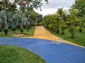 Jogging street in the park.