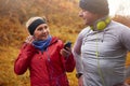 Jogging time during the autumn