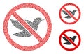Joggly Stop Birds Icon Collage Royalty Free Stock Photo