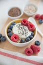 Joghurt with granola Royalty Free Stock Photo