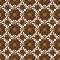 Jogja batik with modern motif and simple dark brown color design Royalty Free Stock Photo