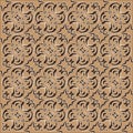 Jogja batik with modern motif and soft mocca color Royalty Free Stock Photo