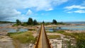 Johan beetz bay in Quebec in Canada Royalty Free Stock Photo