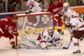 Johan Franzen Tries to Stuff One In On Curtis Joseph