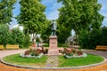 Johan Ludvig Runeberg`s Statue in Runeberg`s Park in Porvoo, Finland