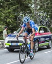 Johan Vansummeren on Col du Tourmalet - Tour de France 2014 Royalty Free Stock Photo