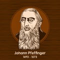 Johann Pfeffinger 1493 - 1573 was a significant theologian and Protestant Reformer