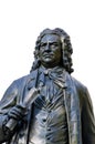 Johann Sebastian Bach Monument in front of the Thomaskirche in Leipzig Royalty Free Stock Photo