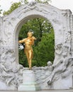 Johann Strauss II statue in Stadtpark, Vienna