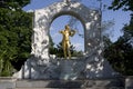 Johann Strauss monument in Vienna Royalty Free Stock Photo