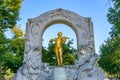 Johann Strauss monument at Vienna City Park in Vienna, Austria Royalty Free Stock Photo