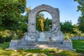 Johann Strauss monument at Vienna City Park in Vienna, Austria Royalty Free Stock Photo