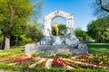 Johann Strauss monument in the Vienna city park Royalty Free Stock Photo