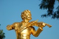 Johann Strauss playing violin Royalty Free Stock Photo