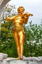 Johann Strauss statue at Stadtpark in Vienna Royalty Free Stock Photo