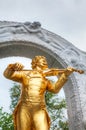 Johann Strauss statue at Stadtpark in Vienna Royalty Free Stock Photo