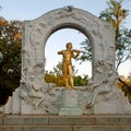 Johann Strauss Statue in StadtPark in Vienna, Austria Royalty Free Stock Photo