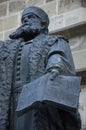 Johannes Honterus statue, Black Church, Brasov Royalty Free Stock Photo