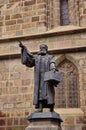 Johannes Honterus Statue in Brasov Royalty Free Stock Photo