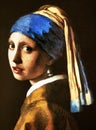 Johannes - Jan - Vermeer van Delft, Girl with a Pearl Earring, 1665, oil on canvas. Mauritshuis, The Hague, Netherlands