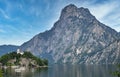 Johannesberg chapel Traunkirchen on Traunsee landscape