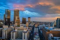 Johannesburg city skyline and hisgh rise towers and buildings