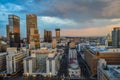 Johannesburg city skyline and high rise towers and buildings Royalty Free Stock Photo