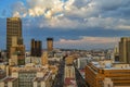 Johannesburg city skyline and high rise towers and buildings Royalty Free Stock Photo
