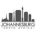 Johannesburg Silhouette Design City Vector Art