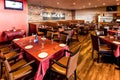 Interior of Booth style Restaurant Diner with Brown Interior