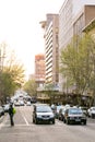 Street scenes of Braamfontein Suburb of Johannesburg CBD during afternoon rush hour Royalty Free Stock Photo